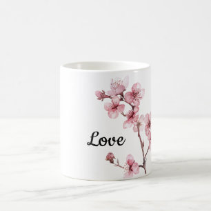 Roze Cherry Blossom Flowers Koffiemok