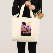 Roze Cherry Blossom Grote Tote Bag (Voorkant (product))