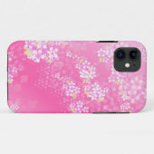 Roze Cherry Blossom iPhone 5 Hoesje (Achterkant (horizontaal))
