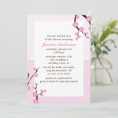 Roze Cherry Blossom Kaart (Staand voorkant)