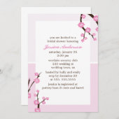 Roze Cherry Blossom Kaart (Voorkant / Achterkant)