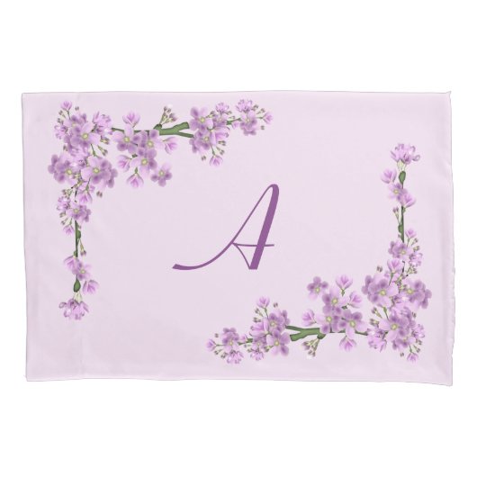 roze Cherry Blossom Kussensloop (Voorkant)