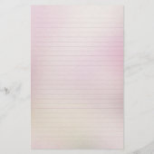 Roze Cherry Blossom Note Paper Briefpapier (Achterkant)