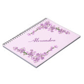  roze Cherry Blossom Notitieboek (Linkerzijde)