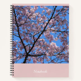 Roze Cherry Blossom Notitieboek van 8,5 x 11 inch