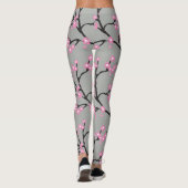 Roze Cherry Blossom op Branches Leggings (Achterkant)