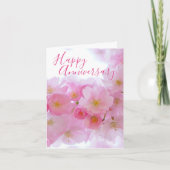 Roze Cherry Blossom | Personeel Jubileum Kaart (Voorkant)