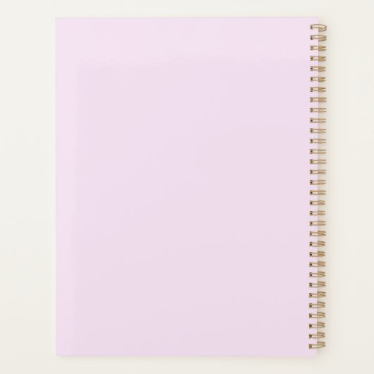 roze Cherry Blossom Planner (Achterkant)