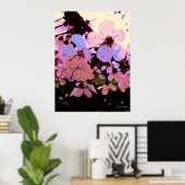Roze Cherry Blossom Poster (Thuiskantoor)