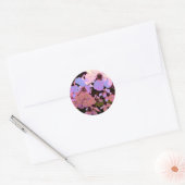 Roze Cherry Blossom Ronde Sticker (Envelop)