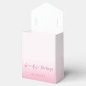 Roze Cherry Blossom Sakura Branch Wedding Bedankdoosjes (Geopend)