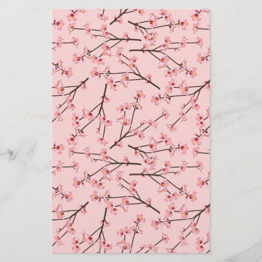 Roze Cherry Blossom Soap Wrap Papier (Voorkant)