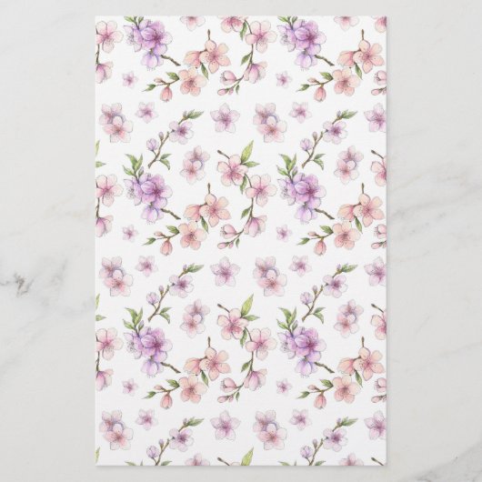 Roze Cherry Blossom Soap Wrap Papier (Voorkant)