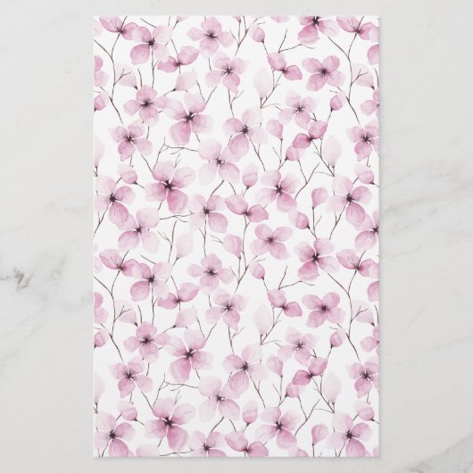 Roze Cherry Blossom Soap Wrap Papier (Voorkant)