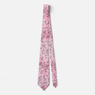 Roze Cherry Blossom Stropdas