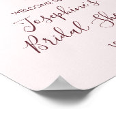 Roze Cherry Blossom Vrijgezellenfeest Poster (Hoek)