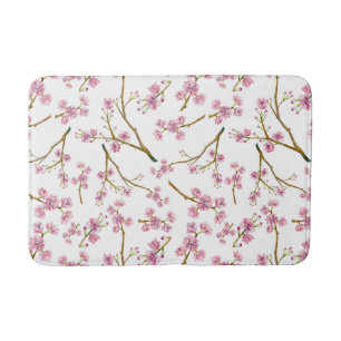  roze Cherry Blossom Waterverf Patroon Badmat