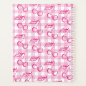 Roze Cherry Coquette esthetisch Planner (Achterkant)