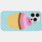 Roze Cherry Cupcake Illustratie Case-Mate iPhone Case (Achterkant (horizontaal))