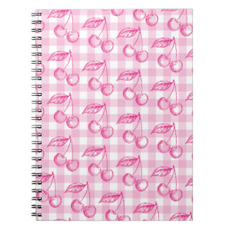 Roze Cherry esthetische Coquette Notitieboek