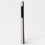 Roze Chevron Aangepaste iPhone Case (Achterkant/links)