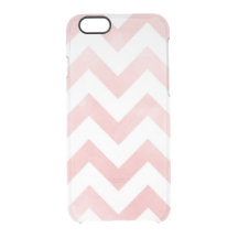 Roze Chevron Clear iPhone Case