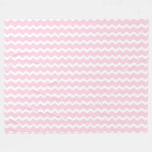 Roze Chevron Fleece Deken