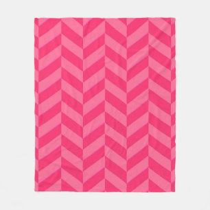 Roze Chevron Gezellig en Chic Home Decor Fleece Deken