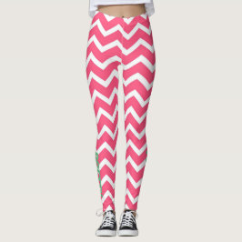 Roze Chevron leggings
