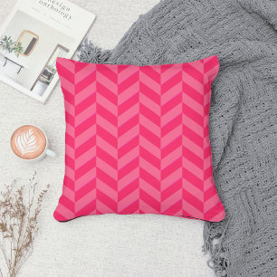 Roze Chevron Moderne Decoratieve Accent Kussen