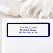 Roze Chevron Return Label (Insitu)