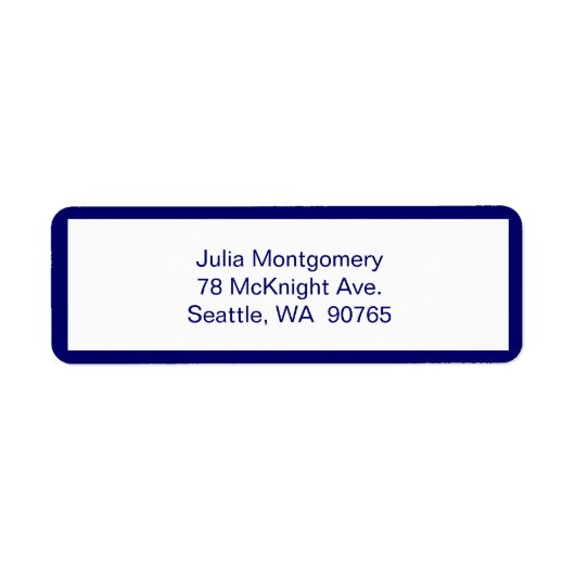 Roze Chevron Return Label (Voorkant)