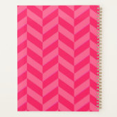 Roze Chevron Stijlvol Planner (Achterkant)