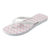 Roze Chevron Teenslippers (Schuin)