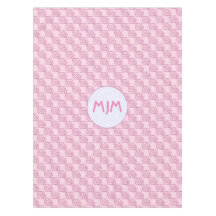 Roze Chi Ro Cross betegeld met Initialen