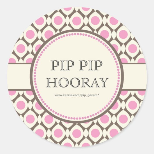 Roze Chic Vrijgezellenfeest Dessert Tafel Label La (Voorkant)