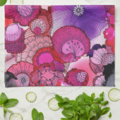 Roze Chicken Kitchen Towel Theedoek (Gevouwen)