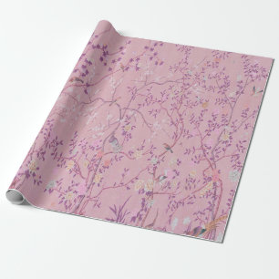 Roze Chinoiserie Chinese Decoupage Cadeaupapier