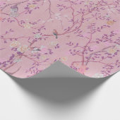 Roze Chinoiserie Chinese Decoupage Cadeaupapier (Hoek)