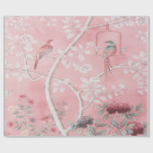 Roze Chinoiserie Chinese Decoupage Cadeaupapier (Vlak)