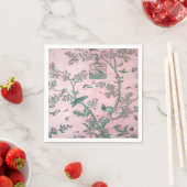 Roze Chinoiserie Decoupage Servet (Insitu)
