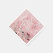 Roze Chinoiserie Decoupage Servet (Hoek)
