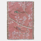 Roze Chinoiserie Deken (Voorkant Verticaal)