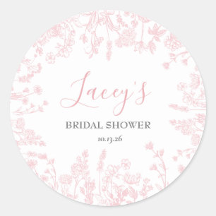 Roze Chinoiserie douche stickers