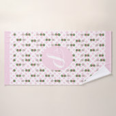 Roze Chinoiserie Ginger Jar Topiary Basket Badhanddoek (Badhanddoek)