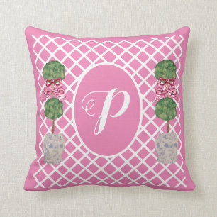 Roze Chinoiserie Ginger Jar Topiary Basket Th Kussen