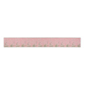 Roze Chinoiserie Grosgrain Lint (Voorkant)