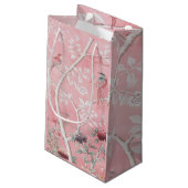 Roze Chinoiserie Klein Cadeauzakje (Achterkant Gekanteld)