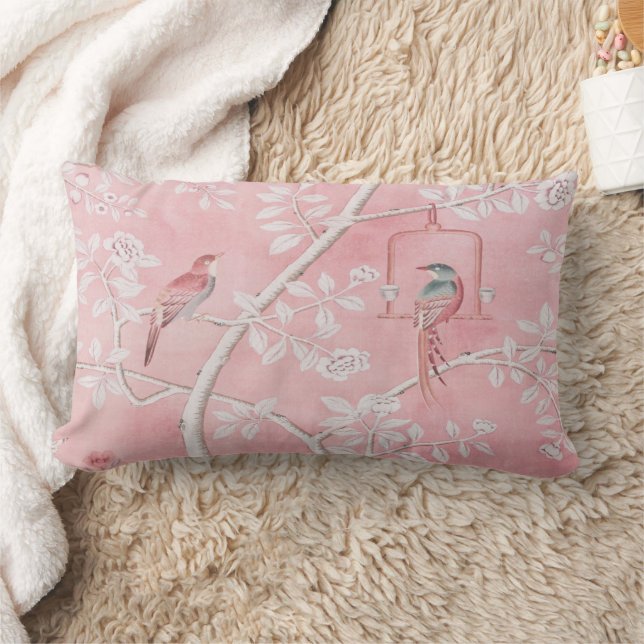 Roze Chinoiserie Kussen (Deken)