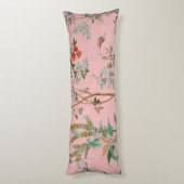 Roze Chinoiserie Lichaamskussen (Achterkant (Verticaal))